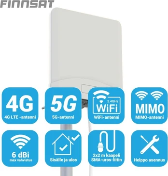 Finnsat MiMo 5G / 4G / 3G / 2G dviguba antena