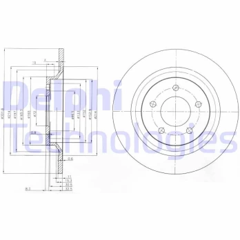 Stabdžių diskas DELPHI BG4026