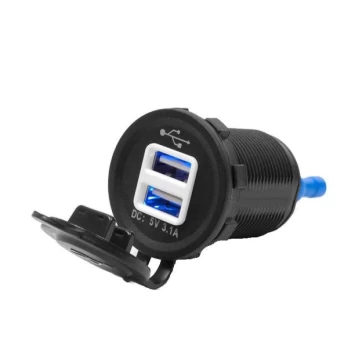 Elektros įranga Gniazdo USB DC 12-24V; DC 5V/3.1A (Motociklų)