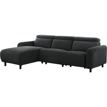 Kampinė sofa-reglaineris Notio Living Skaane, pilka