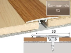 Profilis Effector A68 sujungimo | šampaninis 90 cm