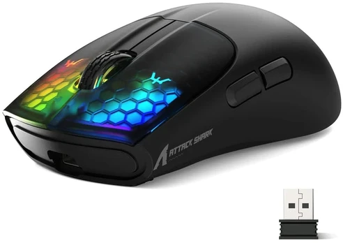 Belaidė žaidimų pelė Attack Shark X5 Juodas
