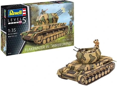 Flakpanzer IV Wirbelwind - PLASTIKINIS modeliavimo rinkinys