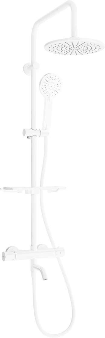 Vonios-dušo sistema su termostatu Mexen KT40 Concealed, balta