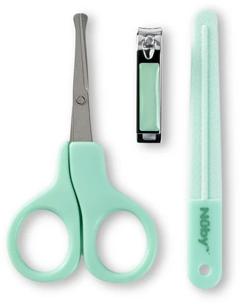 Nûby - 3pc Nail Care Kit - Aqua - 0 m