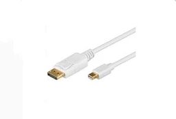 MicroConnect Mini DP - Displayport - 2m - M/M - 2 m - mini DisplayPort - DisplayPort - Gold - Baltas - Male/Male