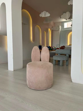 Pink Sparno kėdė Bunny - Rožinė