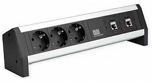 BACHMANN DESK 3xCEE7/3 2x CM-CAT6A Modul