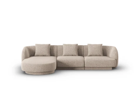 Left Corner Sofa, "Tulum", 4 Seats, 255x156x70 Made in Europe