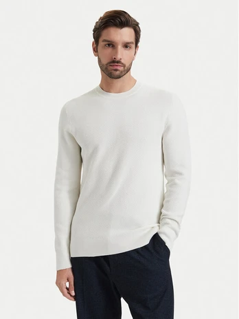 Calvin Klein Megztinis LV04LF304G Kreminė Regular Fit