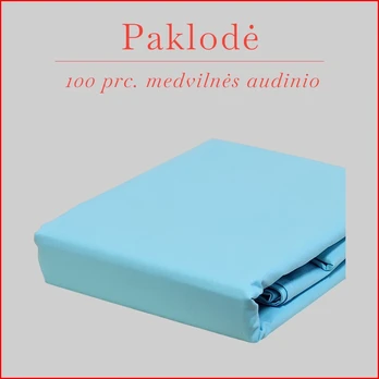 100 proc. medvilnės paklodė - 140x240cm.
