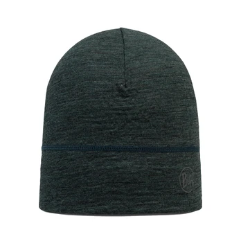 Buff Merino Lightweight Beanie Multistripes Forest Žieminė kepurė