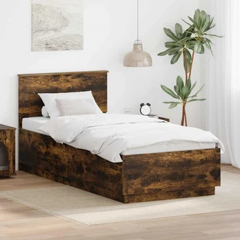 Lovos rėmas Rūkyta ąžuolas 90 x 200 cm Apdirbta mediena