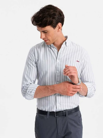 Shirt for men modone, pilka