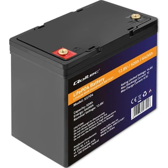 QOLTEC 53704 LiFePO4 battery / 50Ah