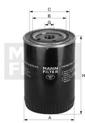 Alyvos filtras W12 205/1