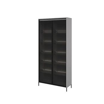 Vitrina TREND TR7SC-V2, pilka/juoda