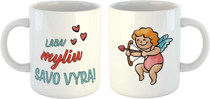 Puodelis "Myliu savo vyrą"