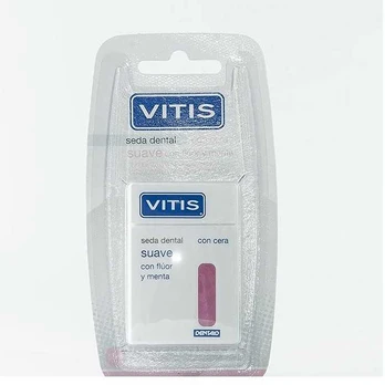 "Vitis" vaškuotas dantų siūlas su fuoridu ir mėtomis 50 mt