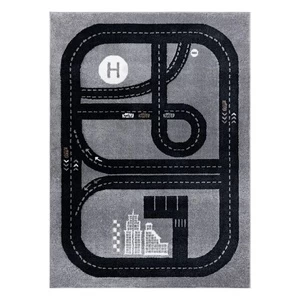 Kilimas vidaus Hakano Beo Track, juodas/pilkas, 150 cm x 80 cm