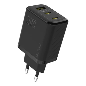 Dudao A29EU Adapteris 65Watt 2xUSB-C 1xUSB-A Sort