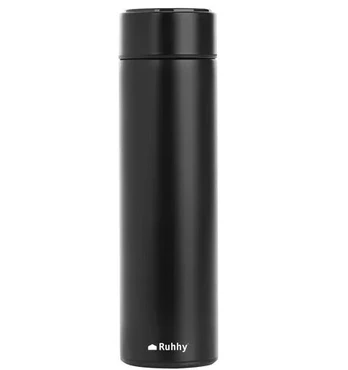 Termo puodelis LED, 500 ml, juodas