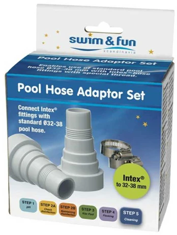 Swim & Fun Slange adaptersæt som passer til Intex