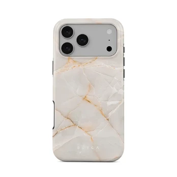 Vanilla Sand - Marble iPhone 17 Pro Max Case, Tough (MagSafe) / N/A
