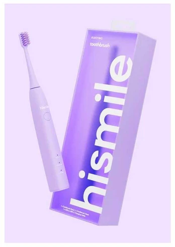 "hismile" Violetinis elektrinis dantų šepetėlis