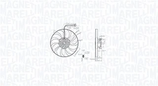 Ventiliatorius, radiatoriaus MAGNETI MARELLI 069422886010