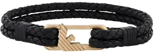 Armani Juoda odinė apyrankė EGS3245710