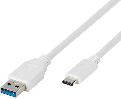 Laidas Vivanco USB Type-C male, USB male, 1 m, balta