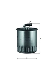 Kuro filtras MAHLE KL179