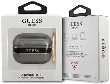 Dėklas Guess GUAPHHTSK AirPods Pro Juodas