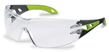 Protective glasses with temples