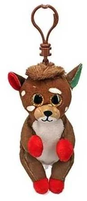 Pliušinis pakabukas JUNO - reindeer clip kaina