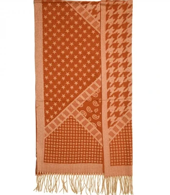 Šiltas šalikas mišraus modelio elegantiškas 180 x 65 cm Agrafka, Universalus