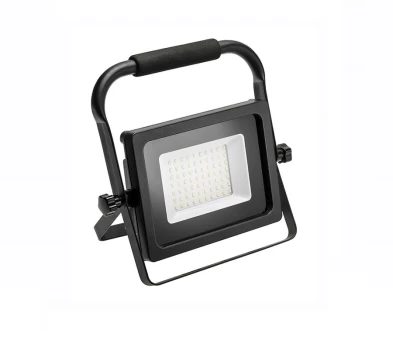 Nešiojamas LED prožektorius GTV iNEXT, 30 W, 2400 lm, 6400 K, IP65, juodos sp.