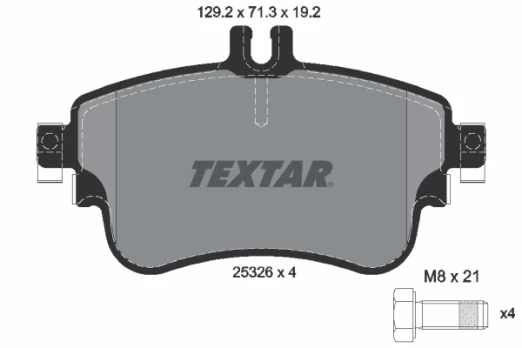 TEXTAR 2532601 Brake pad set