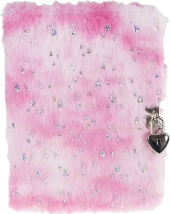 Tinka - Diary Pink Plush w/Hearts w/Lock