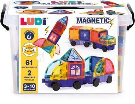LUDI magnetinis konstruktorius su ratais