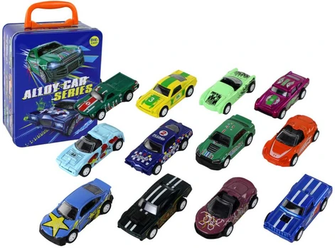 Žaislinių automobilių rinkinys, 12 vnt.