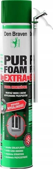 Montavimo putos Pur Foam Extra / Den Braven - langai
