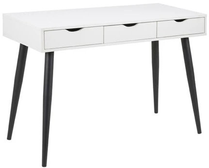 Stalas Home4you Neptun AC17986, baltas/juodas