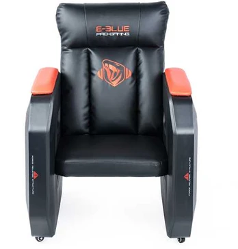 E-Blue Dla gracza sofa E-mėlynas Auroza EEC338, juoda-raudona