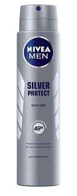 Vyriškas dezodorantas Nivea Silver Protect, 250 ml kaina