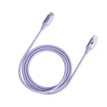 Kabelis Orico CDX 100W 5A Power Delivery USB-C - USB-C 1m - violetinė