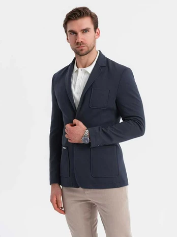 men's blazer - juodas