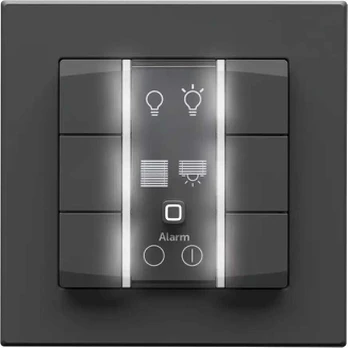 eQ-3 Homematic IP Przycisk ścienny - 6-krotny 230 V antracito
