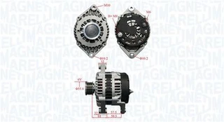 Kintamosios srovės generatorius MAGNETI MARELLI 063735380010